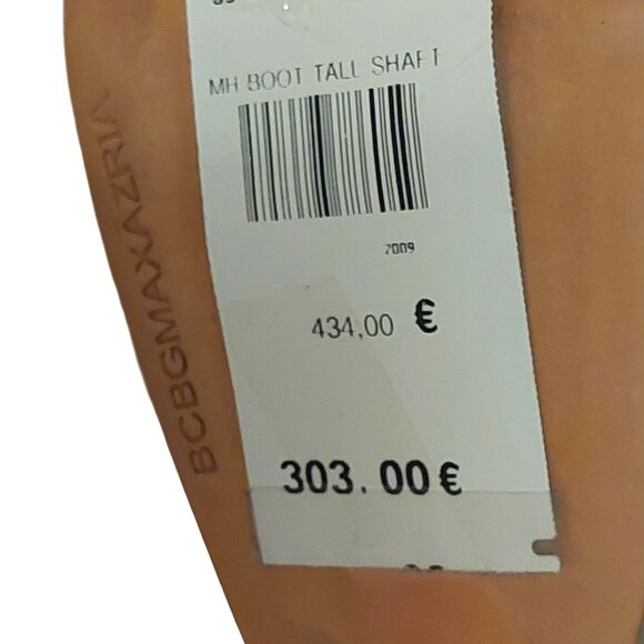 BCBGMAXAZARIA AVA Light Desert Beige Leather Boots Retail $434 - Picture 11 of 11